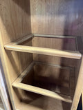 Pair of Tall Entertainment and Display Shelves***HEAVY ITEM***READ DETAILS ON PICK UP POLICY***