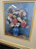 "Cosmos et Dahlias" Print by Dyf