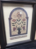 Framed Pennsylvania Dutch "Dower Chest Panels" Reproduction by Robert Enders