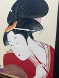 Keisuke Serizawa "Deeply Hidden Love" Stencil Dyeing Print - No Glass