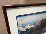"Mt. Fuji Amidst a Storm" Woodblock Print