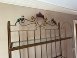 Metal and Glass Baker's Rack