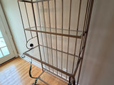 Metal and Glass Baker's Rack