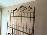 Metal and Glass Baker's Rack