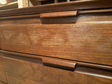 Mid Century 9-Drawer Credenza by American of Martinsville