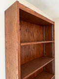Tall Oak Bookcase with Adjustable Shelves
