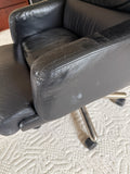 Black Leather Office Chair by Geiger Brickel