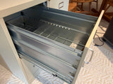 Pair of 2-Drawer Metal Filing Cabinets with Keys