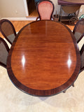Dining Table with 8 Chairs, 3 Leaves, and Pads, by Henredon