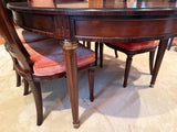 Dining Table with 8 Chairs, 3 Leaves, and Pads, by Henredon