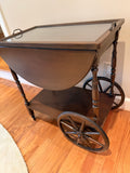 Tea Cart with Removable Glass Tray Top