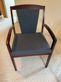 Wood and Upholstered Arm Chair / Office Chair - 3 Available Priced Individually