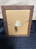 A Lady Writing Print in Wooden Frame