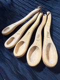 Set of Wooden Measuring Spoons