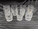 Set of 7 Glass Tumblers