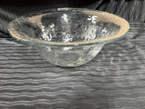 Large Round Decorative Glass Bowl