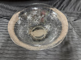 Large Round Decorative Glass Bowl