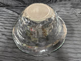 Large Round Decorative Glass Bowl