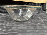 Large Round Decorative Glass Bowl