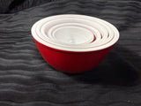 5 pc Melamine Nesting Red Measuring Cups Set