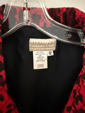 Women's Coldwater Creek Red and Black Jacket - Size 12