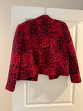 Women's Coldwater Creek Red and Black Jacket - Size 12