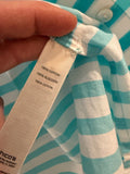 Women's Chico's Teal and White Shirt - Size 2 (Size 12/Large)