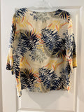 Women's Chico's Linen Tropical Shirt - Size 2 (Size 12/Large)