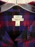 Women's LL Bean Relaxed Fit Flannel - XL