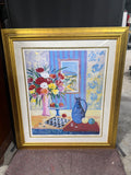 Le Vase Bleu de Madrid by Jean-Claude Picot - Signed Seriolithograph with COA