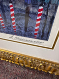 Venice Yellow Sunset by Anatole Krasnyansky - Signed Seriolithograph with COA