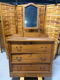 Vintage Chest of Drawers with Mirror