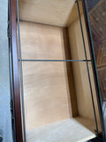 Two Drawer Filing Cabinet with Glass - See Photos for Condition***HEAVY ITEM***READ DETAILS ON PICK UP POLICY***