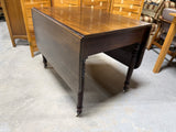 Antique Twisted Leg Drop Leaf Table