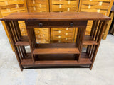Narrow Mission Style Console with Drawer