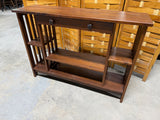 Narrow Mission Style Console with Drawer
