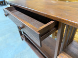 Narrow Mission Style Console with Drawer