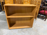 Light Colored Low Bookcase with Adjustable Shelf