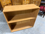 Light Colored Low Bookcase with Adjustable Shelf