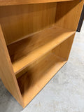 Light Colored Low Bookcase with Adjustable Shelf