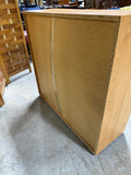 Light Colored Low Bookcase with Adjustable Shelf