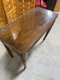 Antique Game Table with Glass