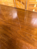 Antique Game Table with Glass