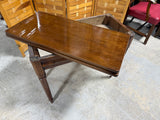 Antique Game Table with Glass