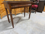 Antique Game Table with Glass