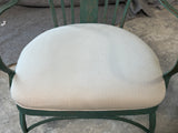 Glass Top Table with Metal Base - Stains - See Photos