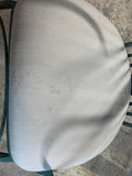 Glass Top Table with Metal Base - Stains - See Photos