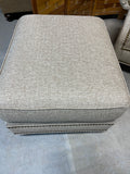 Upholstered Chair with Ottoman by Mckinley Leather of Hickory inc.