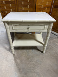 Cream Painted Night Stand with Laminate Top