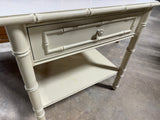 Cream Painted Night Stand with Laminate Top